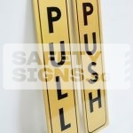 Push Pull Vertical gold black